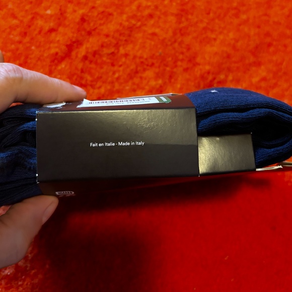 Blue and white organic cotton polka dot tights made in Italy NWT - Picture 7 of 7